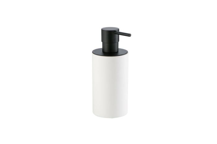 Stil Haus Tondo, table dispenser, color white, pump with lid matte black