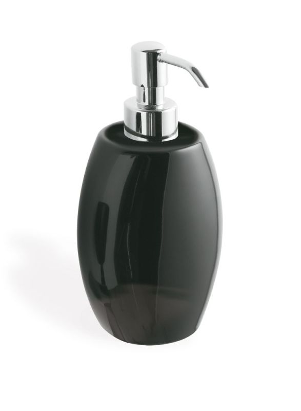 Stil Haus Zefiro, table ceramic dispenser, color chrome - black ceramic